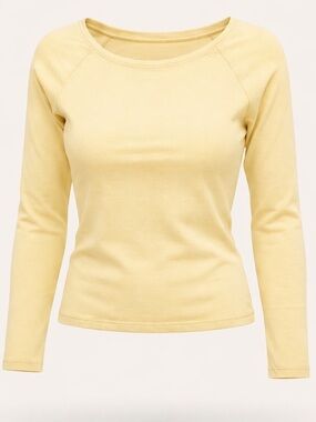 Vinyl Icons Yellow Long Sleeve Top